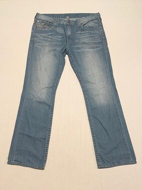 True Religion Men’s Straight Big T Jeans Blue Size 38